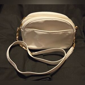 White Genuine Leather Tignanello 8x6x4" Purse